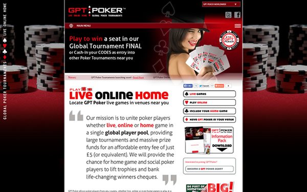 Responsive website development for GPT Poker
